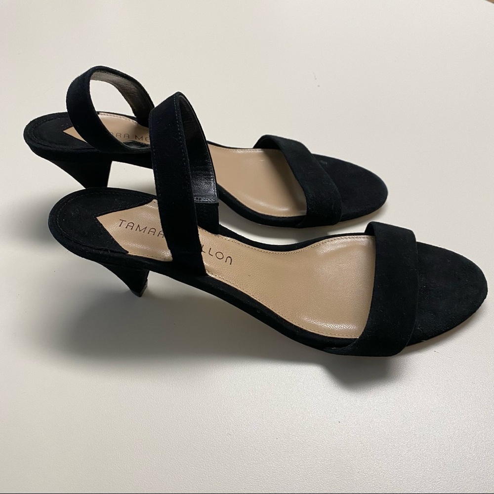 Tamara Mellon Suede Savoye Slingback Sandals